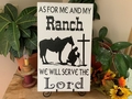 As For Me And My Ranch Christian Wall Decor