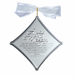 Away in a Manger Christmas Carol Ornaments