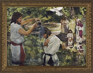Baptism of Jesus by Jason Jenicke - 2 Framed  Options