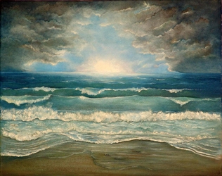 Be Still Landscape by Anna Sophia - Framed Christian Art