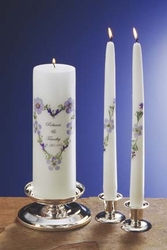 BLUE BOUQUET WEDDING UNITY CANDLES