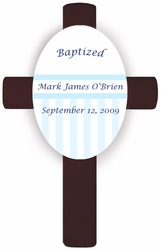 Blue Children's Baptism/Christening Cross
