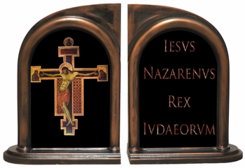 Byzantine Crucifix Bookends