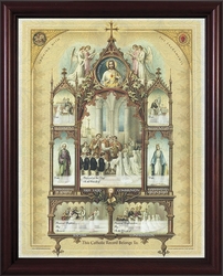Celebration of the Sacraments Framed Catholic Wall Decor