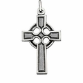 Celtic Sterling Silver Cross Necklace