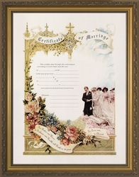 Certificate of Marriage Framed Christian Wall Decor