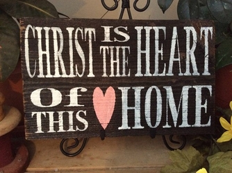 Christ Is The Heart Christian Wall Decor