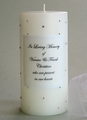 Clear Swarovski Crystal Memorial Candle