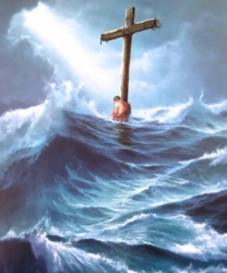 Clinging to the Cross by Danny Hahlbohm - 5 Unframed Options
