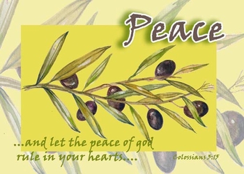 Colossian 3:15 - Inspirational Images by Ruth Bush