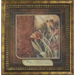 Copper Tulips Trust in the Lord Floral Christian Art