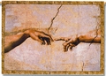 Creation of Man Genesis 2:7 Religious Tapestry Throw