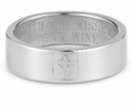 Cross Bible Verse Ring - Sterling Silver