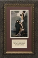 Crucifixion of Our Lord with Prayer Framed