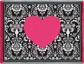 Damask Hearts Tapestry Throw