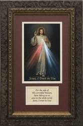 Divine Mercy with Prayer Framed