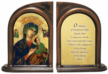 Mother Of Perpetual Help Bookends