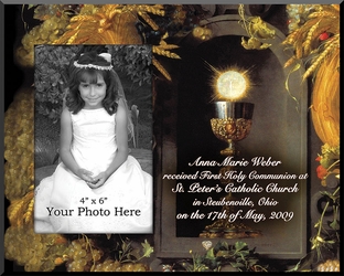 Eucharist & Chalice Plaque - Personalize & Insert Your Photo