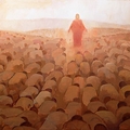 Every Knee Shall Bow Square Crop Version by J. Kirk Richards - 3 Selections Available