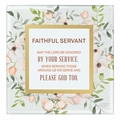 Faithful Servant Framed Tabletop Christian Home Decor