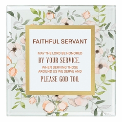 Faithful Servant Framed Tabletop Christian Home Decor