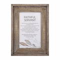 Faithful Servant Framed Pastor Appreciation Wall Art