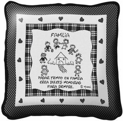 Family Memories Pillow in Spanish