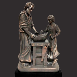 Father's Instruction Christian Sculpture by Timothy Schmalz