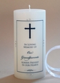 Finial Cross Christian Memorial Candle