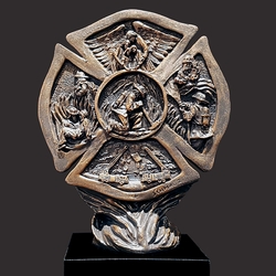 Firefighter Prayer Sculpture by Timothy P. Schmalz
