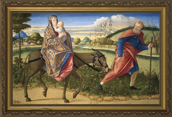 Flight into Egypt - Christian Art - 2 Framed Options