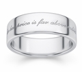 For Her Price If Far Above Rubies Bible Verse Wedding Band - White Gold