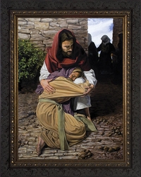 Forgiving Sin (A Prodigal Daughter) by Jason Jenicke - Framed Christian Art