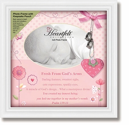 Framed Tabletop Christian Verse Photo Frame - Baby Girl