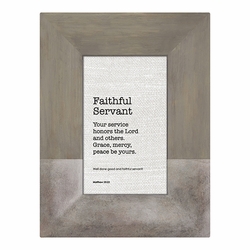 Framed Tabletop Christian Verses: Faithful Servant Matthew 25:23