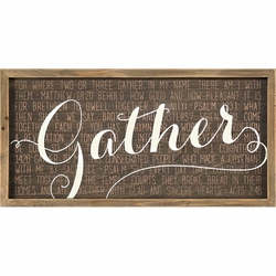 Gather Framed Art - Christian Home & Wall Decor