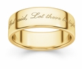 Let There Be Light Genesis 1:3 Bible Verse Wedding Band Ring