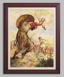 Giant Goliath Topples to the Ground - 6 Framed & Unframed Options