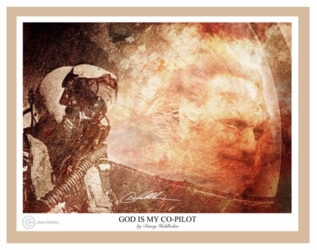 God Is My Copilot by Danny Hahlbohm - Unframed Christian Art