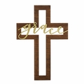 Grace Cut Out Wood Cross Home Decor