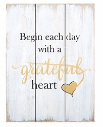 Grateful Heart Wood Pallet Sign