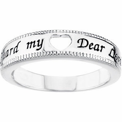 Guard My Heart Sterling Silver Ring