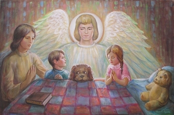 Guardian Angel Number 2 by Venetia & Daphine - 2 Unframed Options