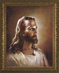 Head Of Christ by Warner Sallman - 4 Gold Framed Sizes Available