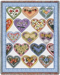 Hearts To You Tapestry Throw