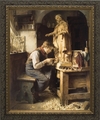 His Madonna by Toby Edward Rosenthal - 4 Dark Framed Options