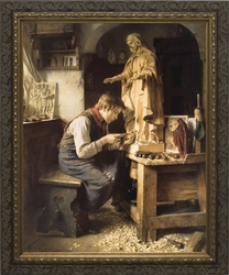 His Madonna by Toby Edward Rosenthal - 4 Dark Framed Options
