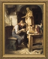 His Madonna by Toby Edward Rosenthal - 4 Gold Framed Options