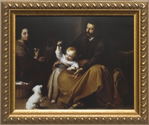 Holy Family with Small Bird by Bartolome Esteban Murillo - 3 Framed Options