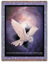 Holy Spirit Religious Tapestry Throw